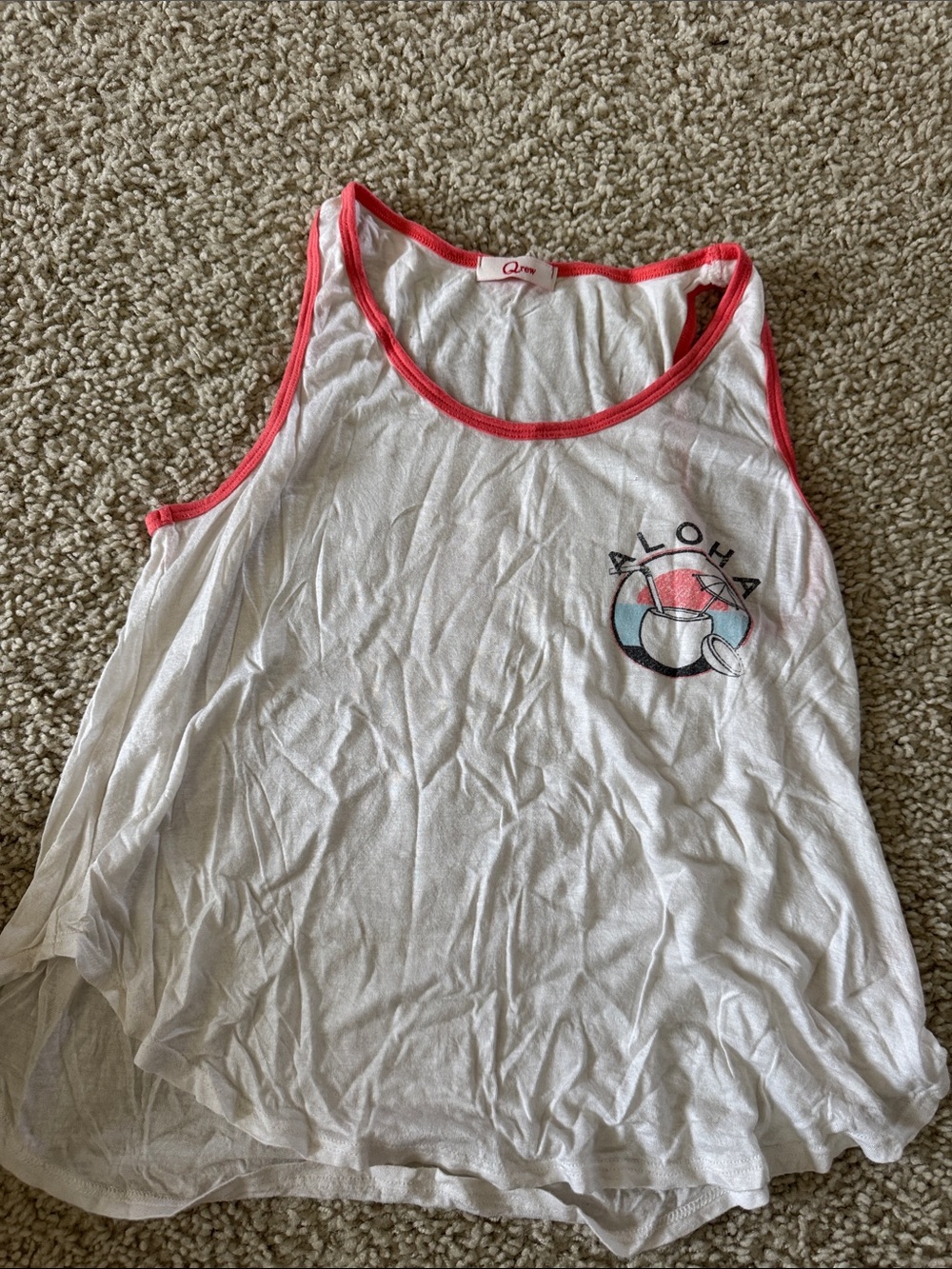Qrew Aloha tank top